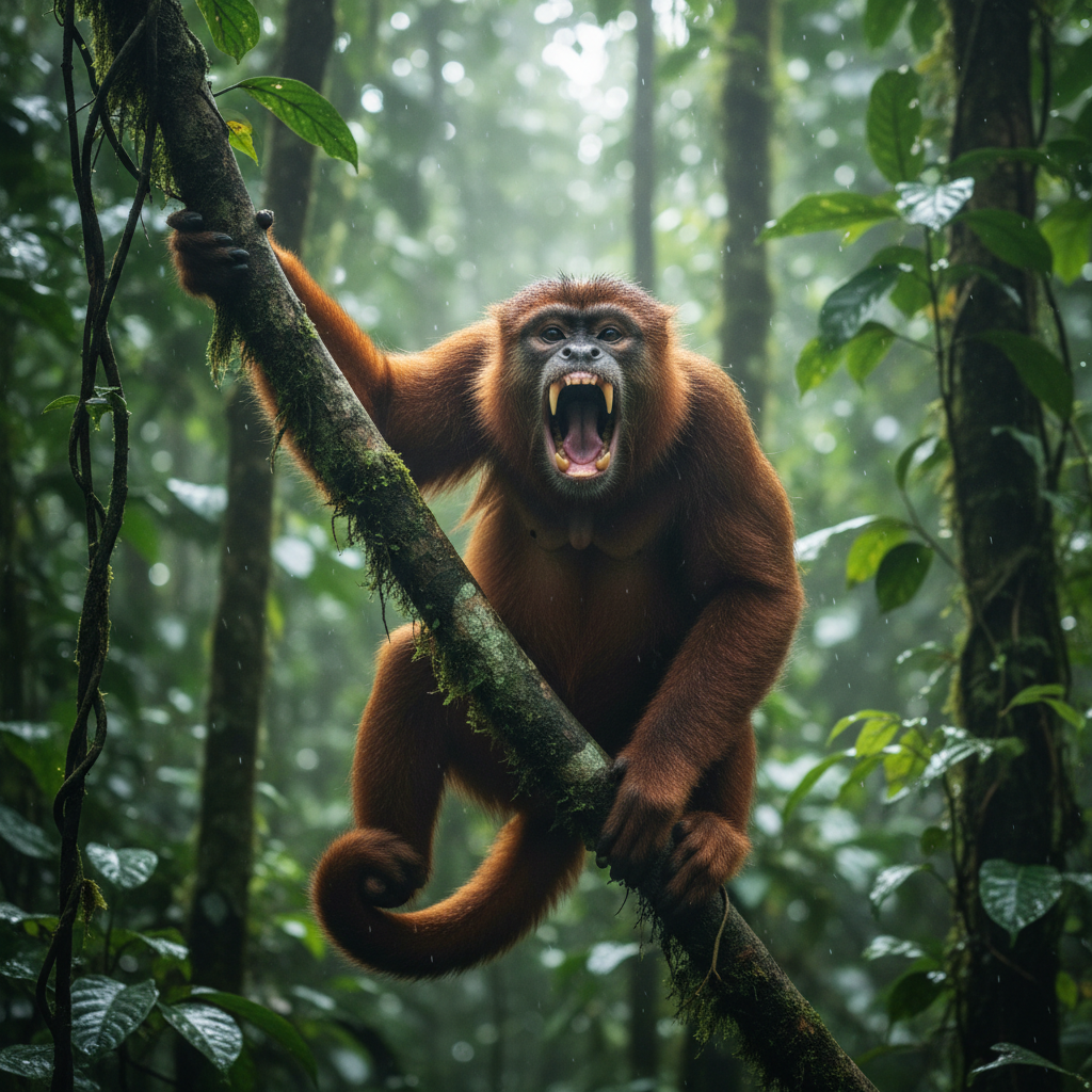 Mantled Howler Monkey